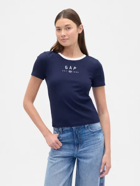 Cropp tricou Gap albastru