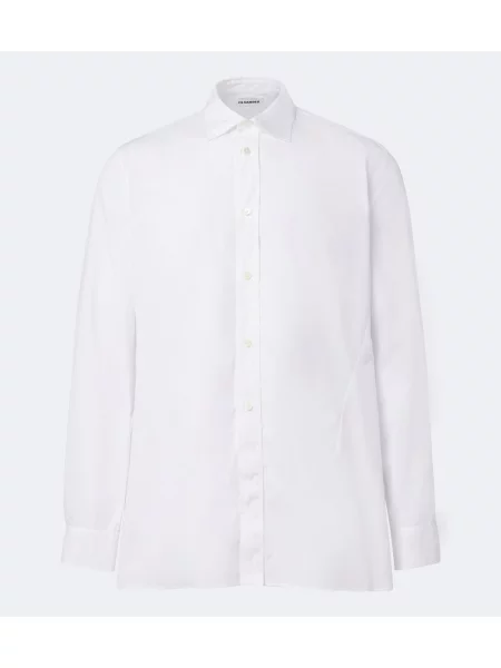 Cămașă Jil Sander din poplin alb