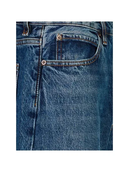 Szerokie jeansy Frame niebieskie