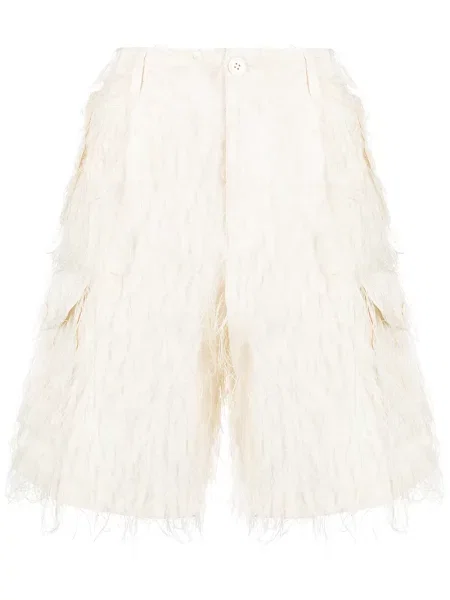 Pantaloni scurți cargo Undercover alb