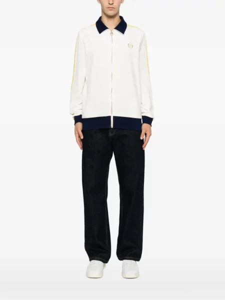 Hanorac Sergio Tacchini cu broderie alb