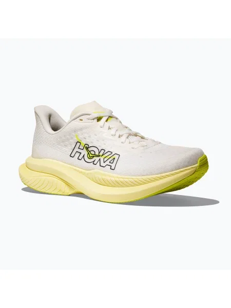 Кросівки для бігу HOKA Mach 6 white/neon hoka citrus білі