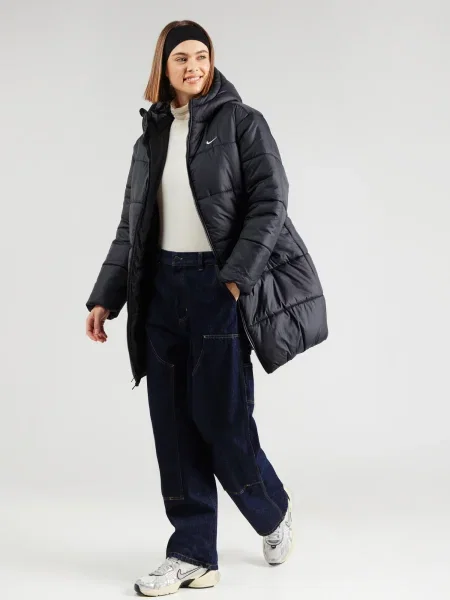 Nike Sportswear Zimný kabát Classic čierna biela