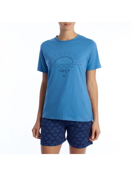 Pyžamo Kisses&love modré