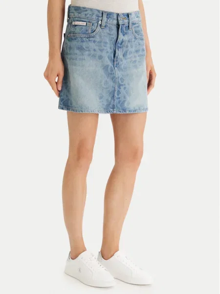 Calvin Klein Jeans Fustă de blugi Mini  albastru