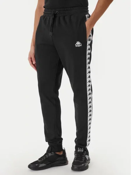Kappa Spodnie dresowe Banda Alanz 3 Comfort Fit czarny