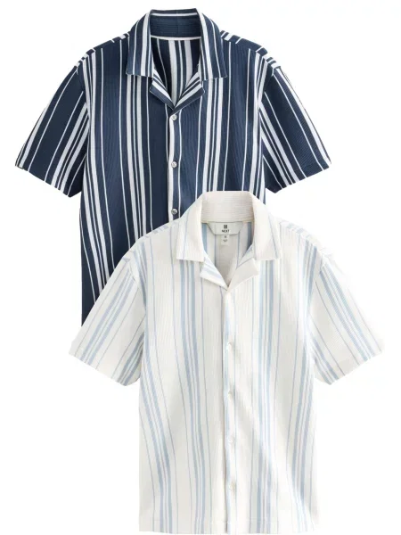 Next Košile námořnická modř / světlemodrá bílá