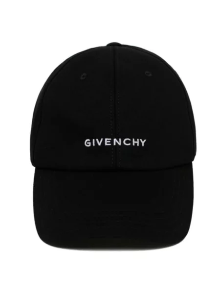 Czapka z daszkiem Givenchy z logo czarna