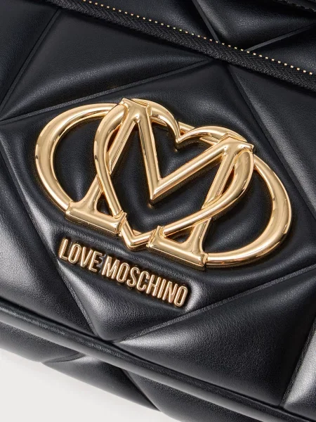 Love Moschino ľadvinka dámska z imitácie kože čierna