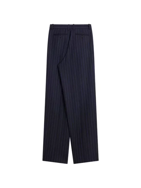 Pantaloni Givenchy de lână cu dungi albastru