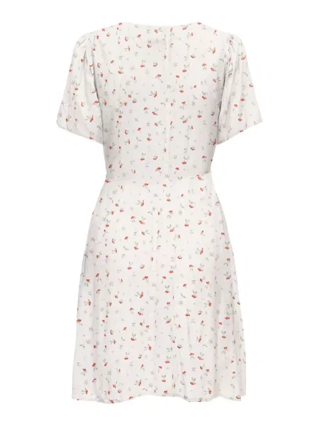 ONLY Rochie de vară ONLEVIDA verde / roșu alb