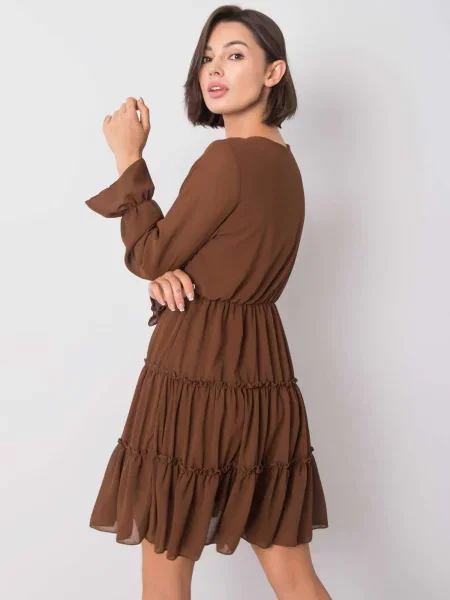 Rochie Fashionhunters de costum maro