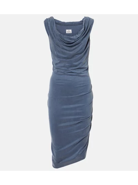 Rochie Vivienne Westwood din jerseu albastru