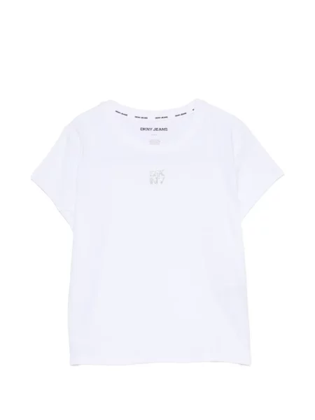 Stras tricou Dkny alb