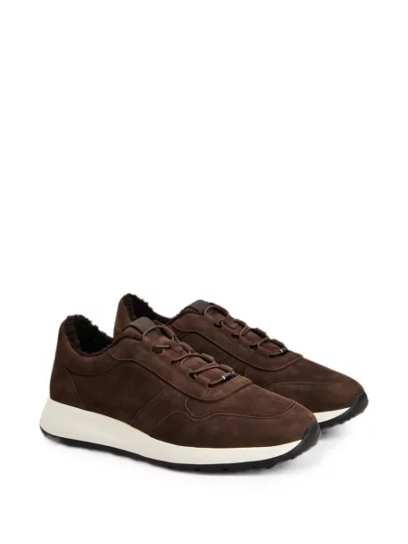 Sneakerși Tod's din piele de căprioară maro
