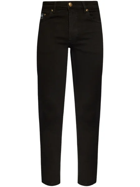Blugi drepți Versace Jeans Couture negru