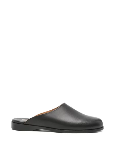 Papuci tip mules Sebago din piele negru