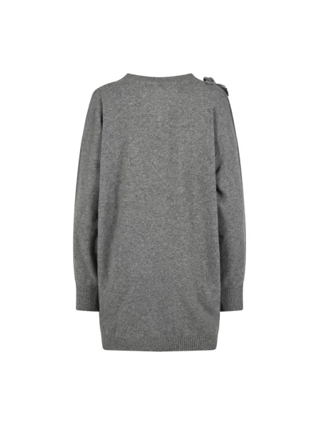 Sweter Alberta Ferretti wełniany szary