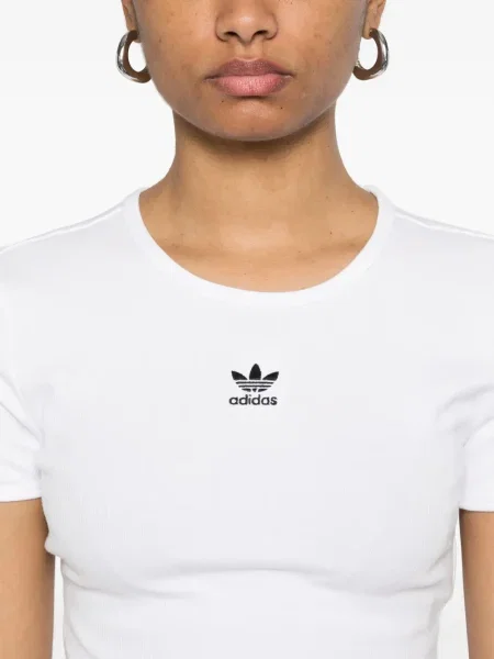 Cropp tricou Adidas cu dungi de costum alb