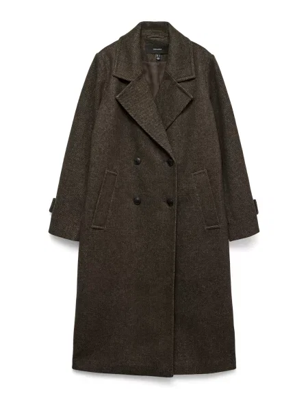 VERO MODA Palton de primăvară-toamnă VMEva ciocolatiu