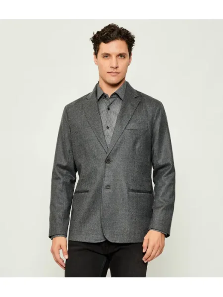 Emporio Armani Gyapjú zakó szürke