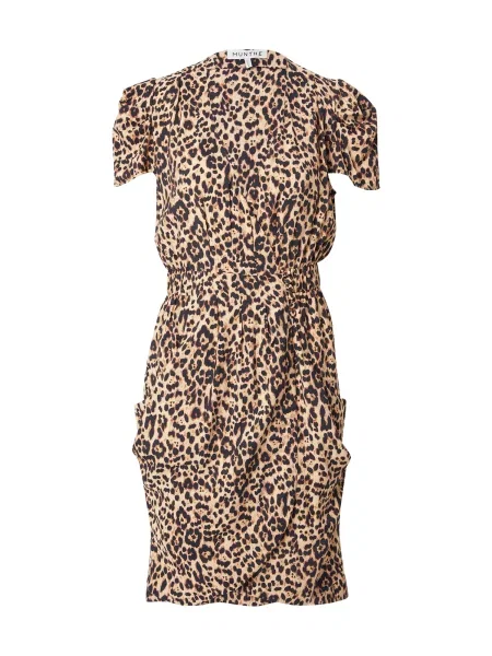 Munthe Rochie PIM maro cămilă / maro deschis negru