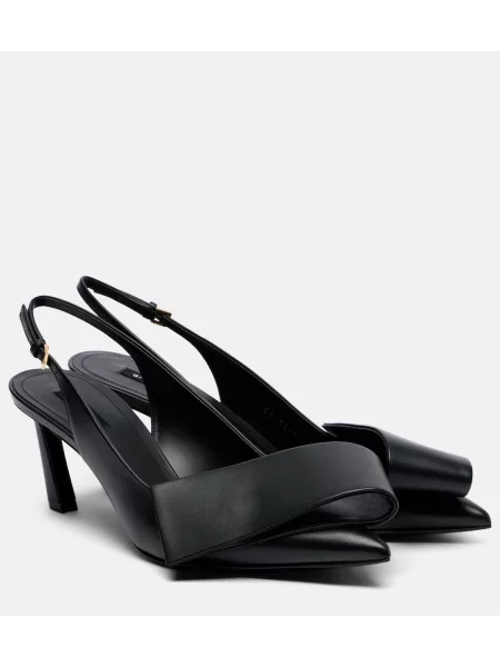 Pantofi cu toc Givenchy din piele slingback negru