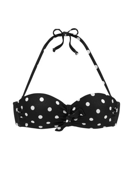 LASCANA Sutien costum de baie negru alb