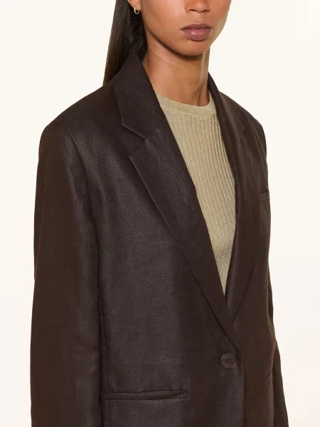 Drykorn Blezer Mowtie Z Lnu braun brązowa