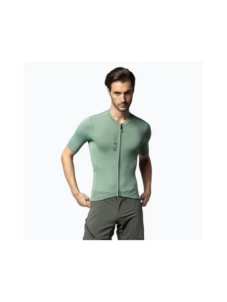 Футболка велосипедна Alé Color Block Off Road army green зелена