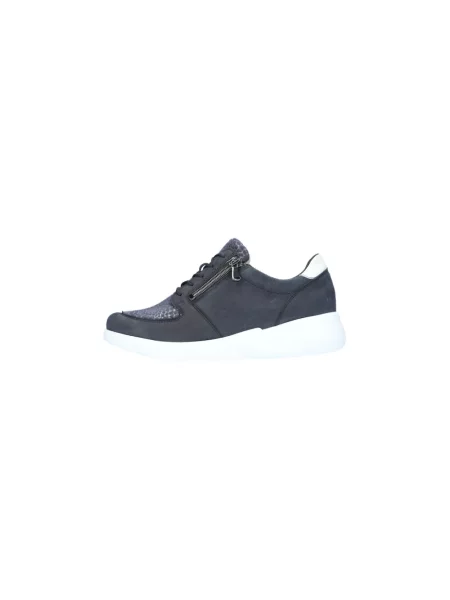 Sneakersy Waldläufer skórzane niebieskie
