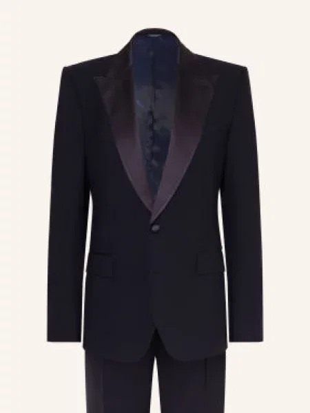 Dolce & Gabbana Garnitur O Kroju Extra Slim Fit blau granatowy