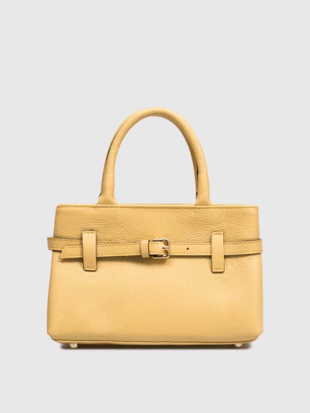 Кожаная сумка Gianni Notaro желтая