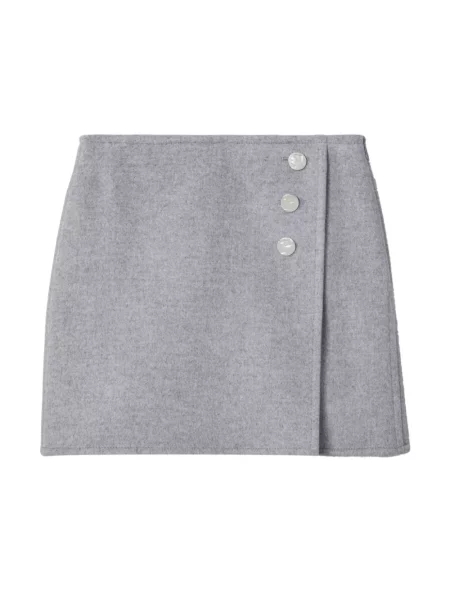 Spódnica mini Tory Burch wełniana szara