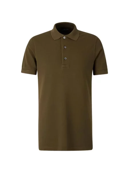 Tricou polo Tom Ford cu broderie verde