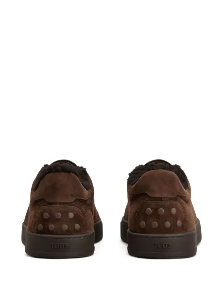 Sneakerși Tod's din piele de căprioară maro