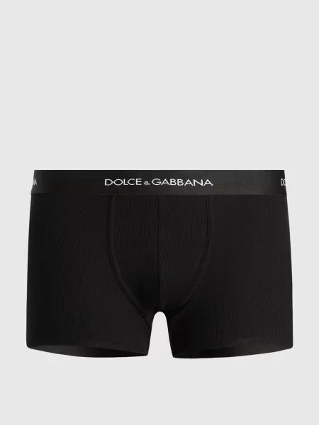 Боксеры Dolce&gabbana в рубчик черные
