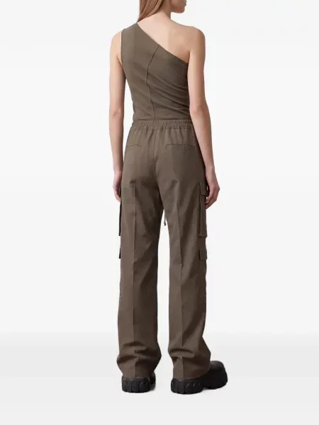 Pantaloni cargo Rick Owens cu cordon gri