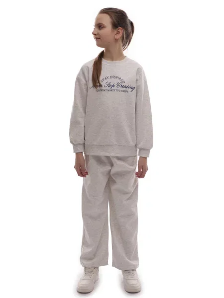 Дитячий Спортивний костюм LUMO світло-сірий віскоза/поліестер сірий