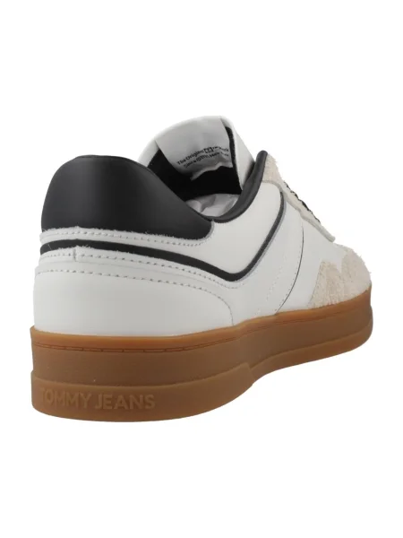 Pantofi Tommy Jeans din piele alb
