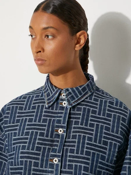 Джинсова сорочка Kenzo Dropped Shoulders Shirt relaxed класичний комір