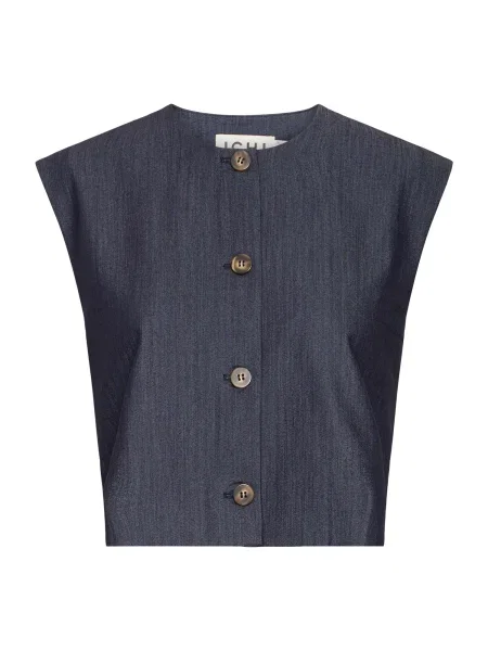 ICHI Vestă de costum IHJUMI închis albastru