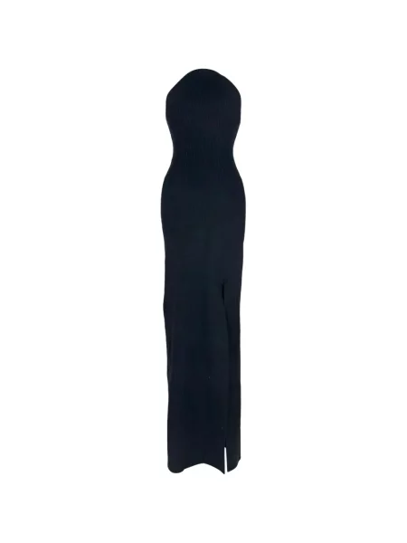Rochie maxi Galvan London tricotate negru