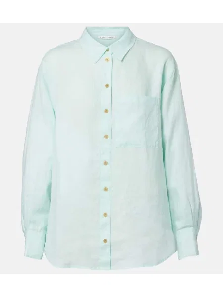 Cămașă Heidi Klein de in albastru