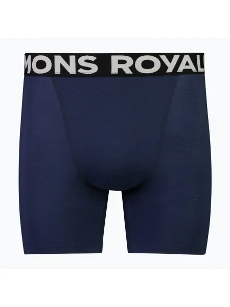 Pánske termo boxerky Mons Royale Hold em Merino midnight modrá