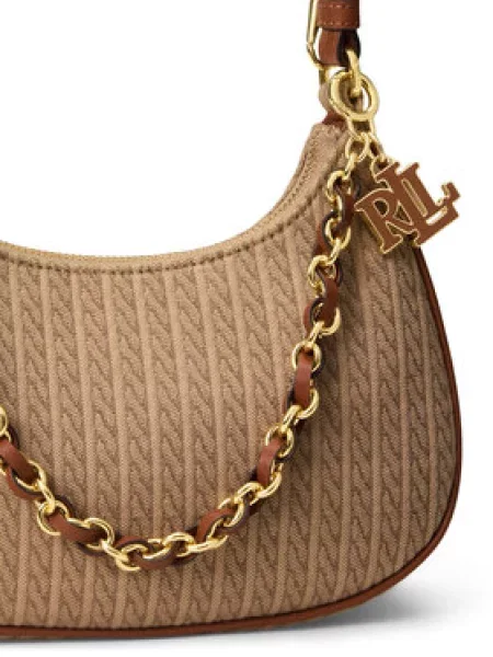 Kabelka LAUREN RALPH LAUREN hnědá