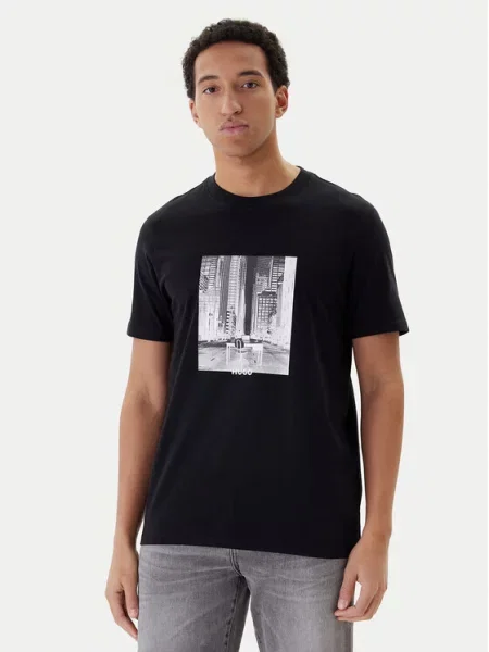 HUGO T-Shirt Deyss czarny
