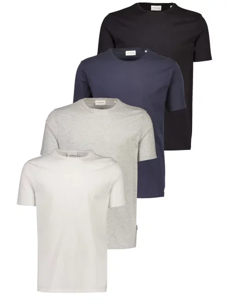 Lindbergh Tricou bleumarin / gri deschis / negru alb