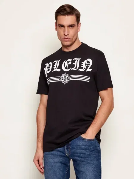 Philipp Plein Tricou Gothic Plein negru