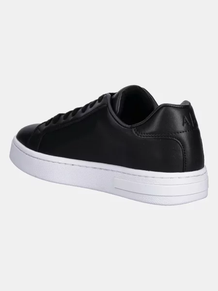 Кожаные кроссовки Armani Exchange черные